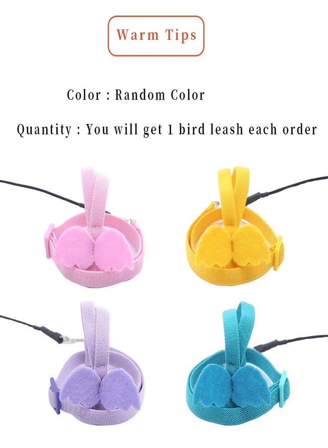 Cyblinia Adjustable Bird Harness Leash Parrot Flying Rope Straps Outdoor Training Traction Rope for Small Parrots, Random Color - Image 3